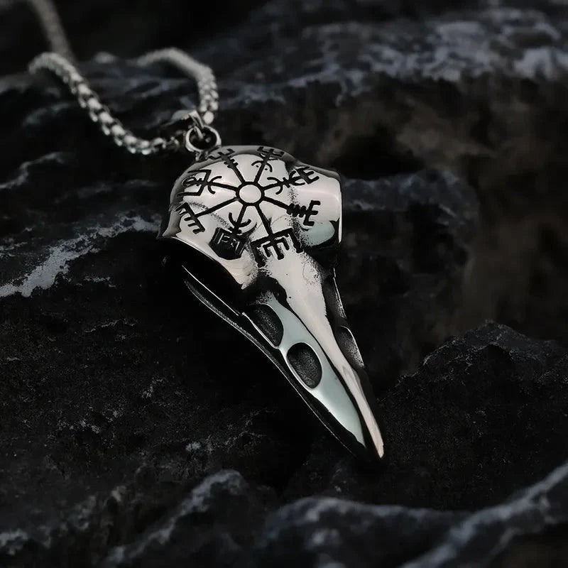 Ritual Raven Skull Necklace - Angel's House of Design Co.