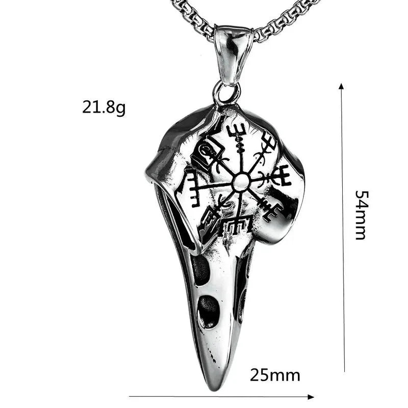 Ritual Raven Skull Necklace - Angel's House of Design Co.